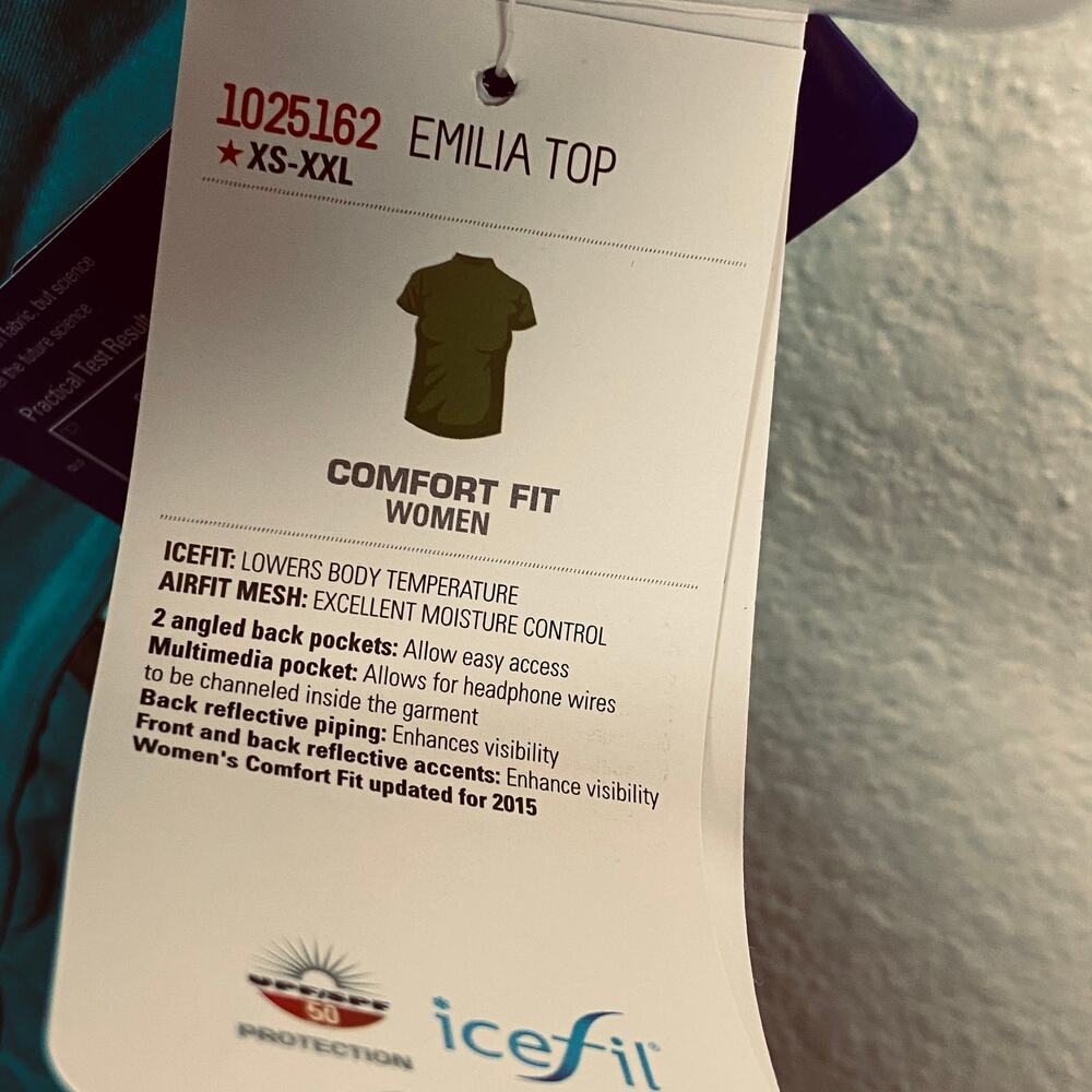 Garneau Icefit Reflective Cycling Tank Top Mint/Teal XS - Picture 6 of 10